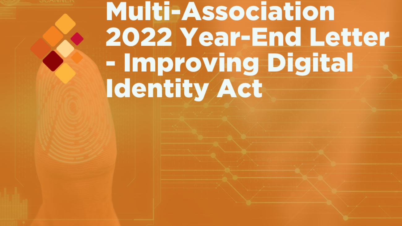 Multi-Association 2022 Year-End Letter - Improving Digital Identity Act